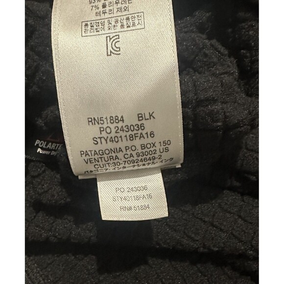 Patagonia Women’s R1 Pullover Fleece Lined S Black 1/2 Zip Slim Pocket Hiking - Picture 8 of 11